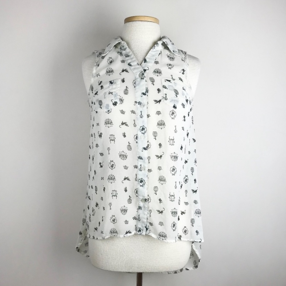 Blu Pepper Button Down Tank